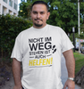 Unisex Premium Shirt - "Nicht im Weg stehen ist auch helfen"