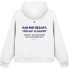 Fluffy Boxcut Hoodie - #Nienüchtern