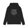 Premium Unisex Hoodie - "Alles was ich liebe ist illegal teuer oder blond"